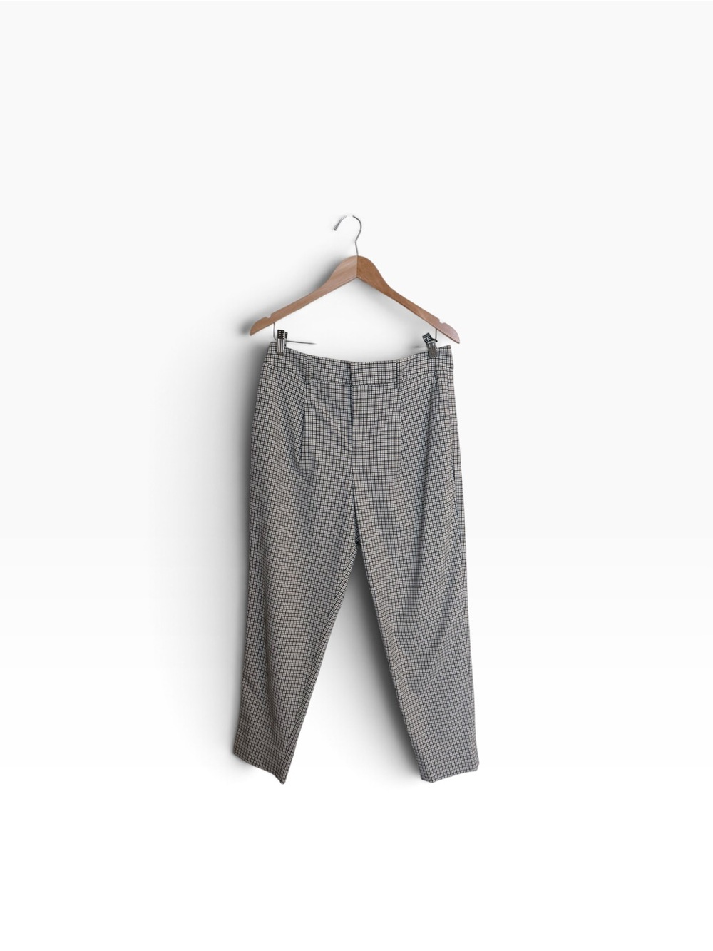 Banana Republic Black & White Houndstooth Cropped Trousers